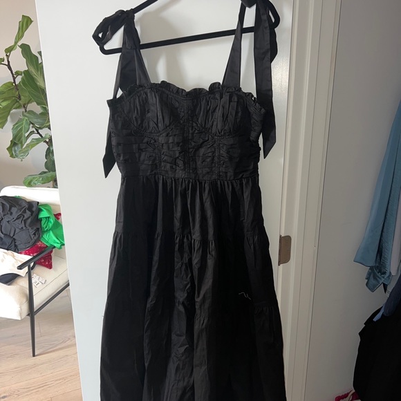 Black Midi Dress - Picture 3 of 8